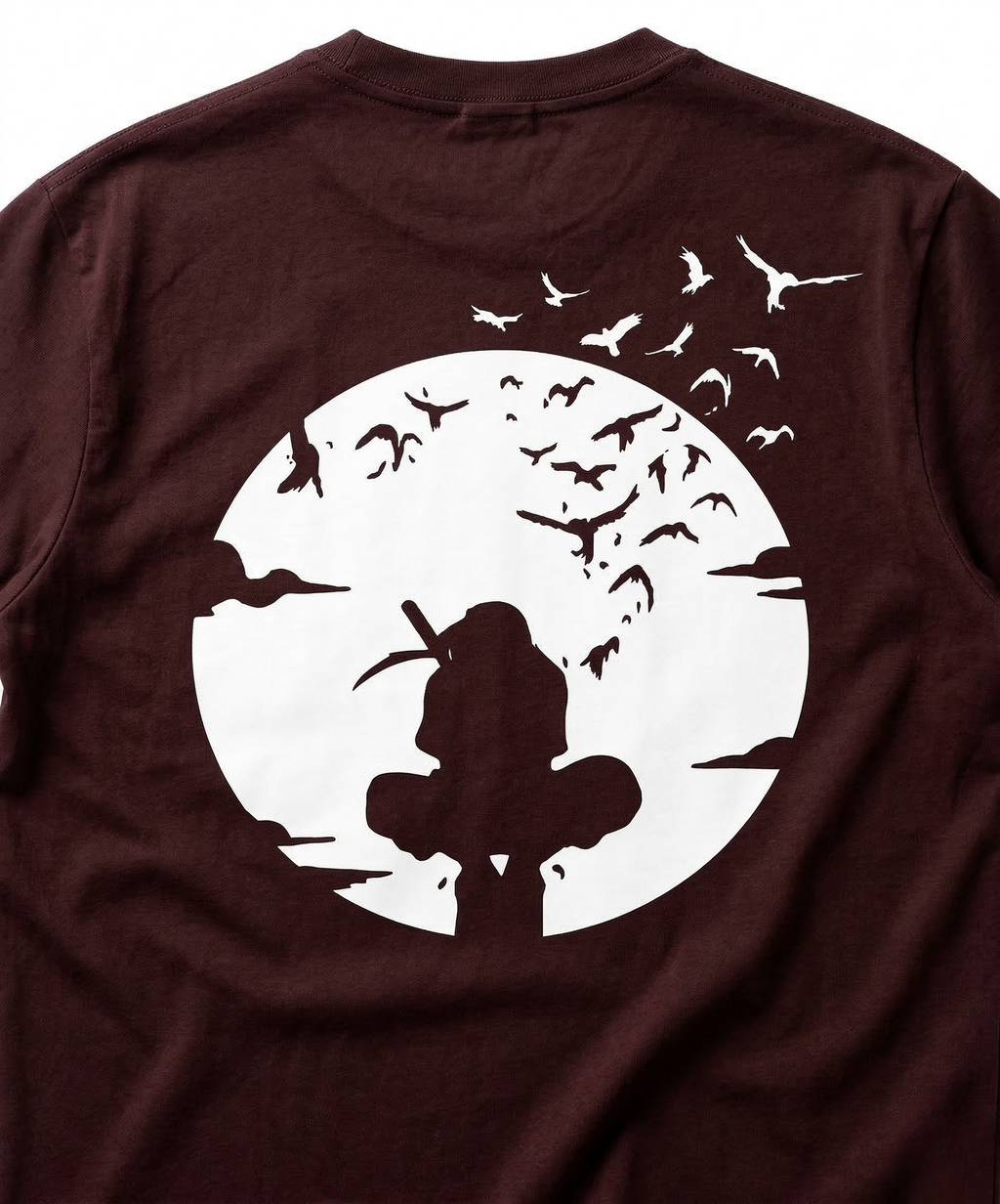 Silent Uchiha | Anime Oversized T-Shirt – Shinobi Edition