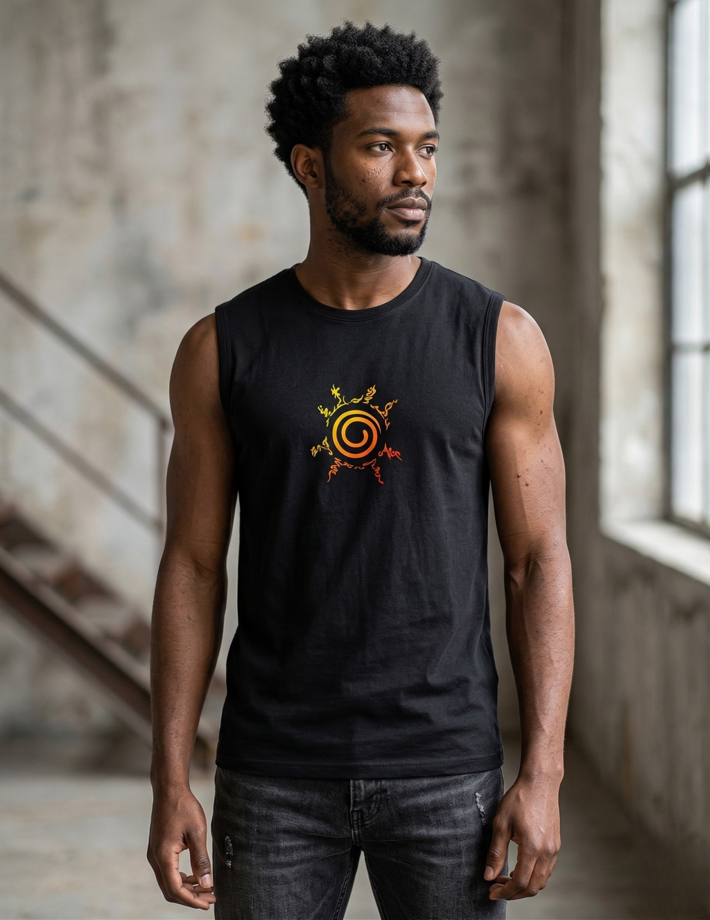 Hidden Leaf Spiral | Anime Sleeveless T-Shirt – Shinobi Edition