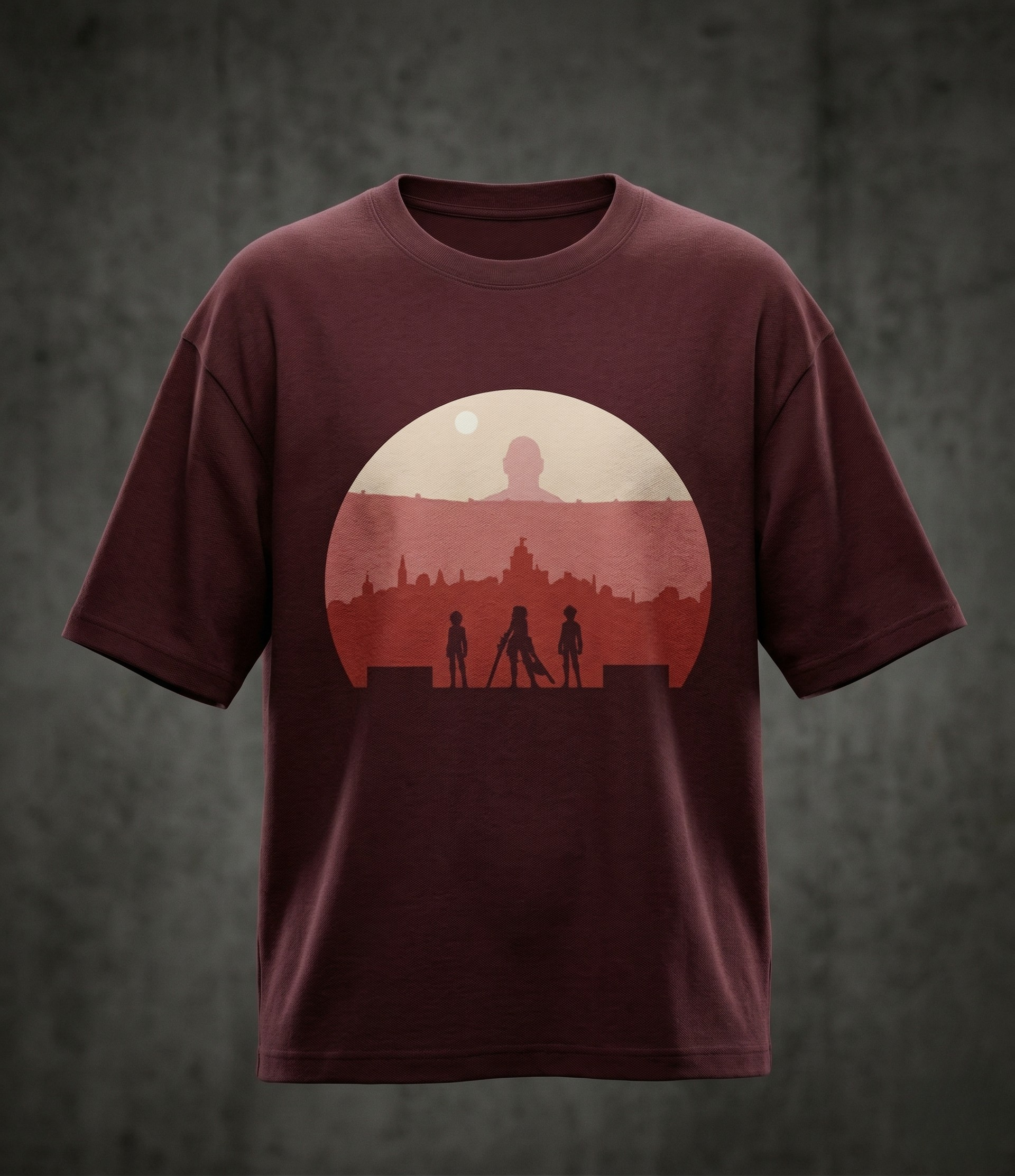 Beyond the Walls | Anime Oversized T-Shirt – Titan Edition