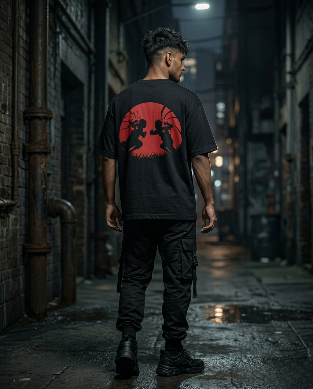 Eternal Rivals | Anime Oversized T-Shirt – Shinobi Edition