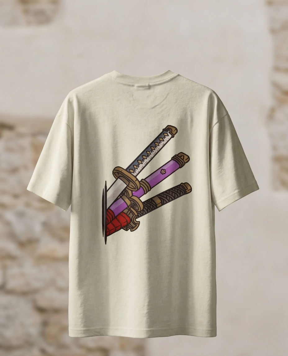 Three Sword Style | Anime Oversized T-Shirt – Pirate Edition
