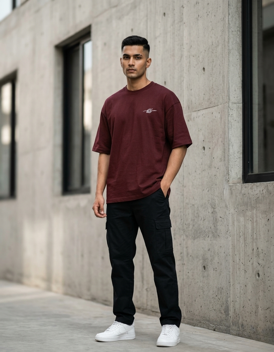 Silent Uchiha | Anime Oversized T-Shirt – Shinobi Edition