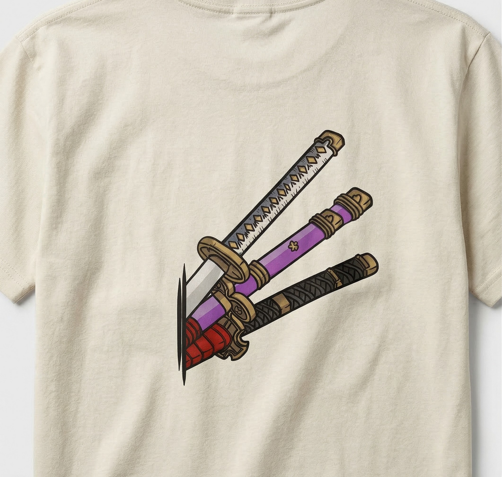 Three Sword Style | Anime Oversized T-Shirt – Pirate Edition