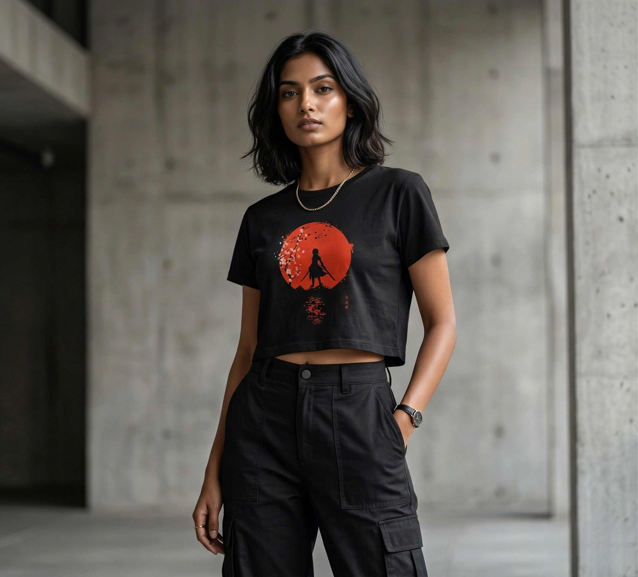Silent Guardian | Anime Crop T-Shirt – Titan Edition