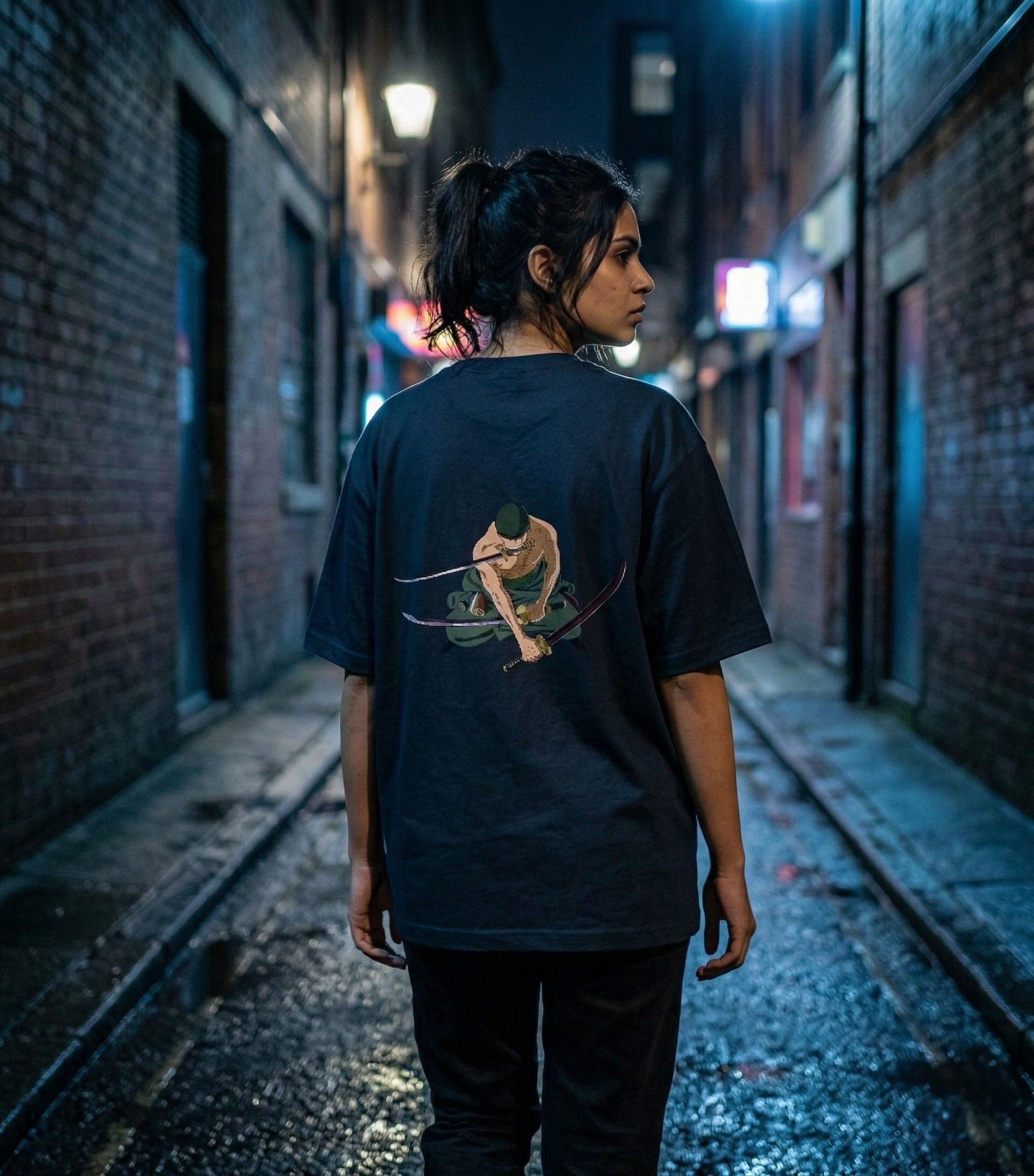 Santoryu Warrior | Anime Oversized T-Shirt – Pirate Edition