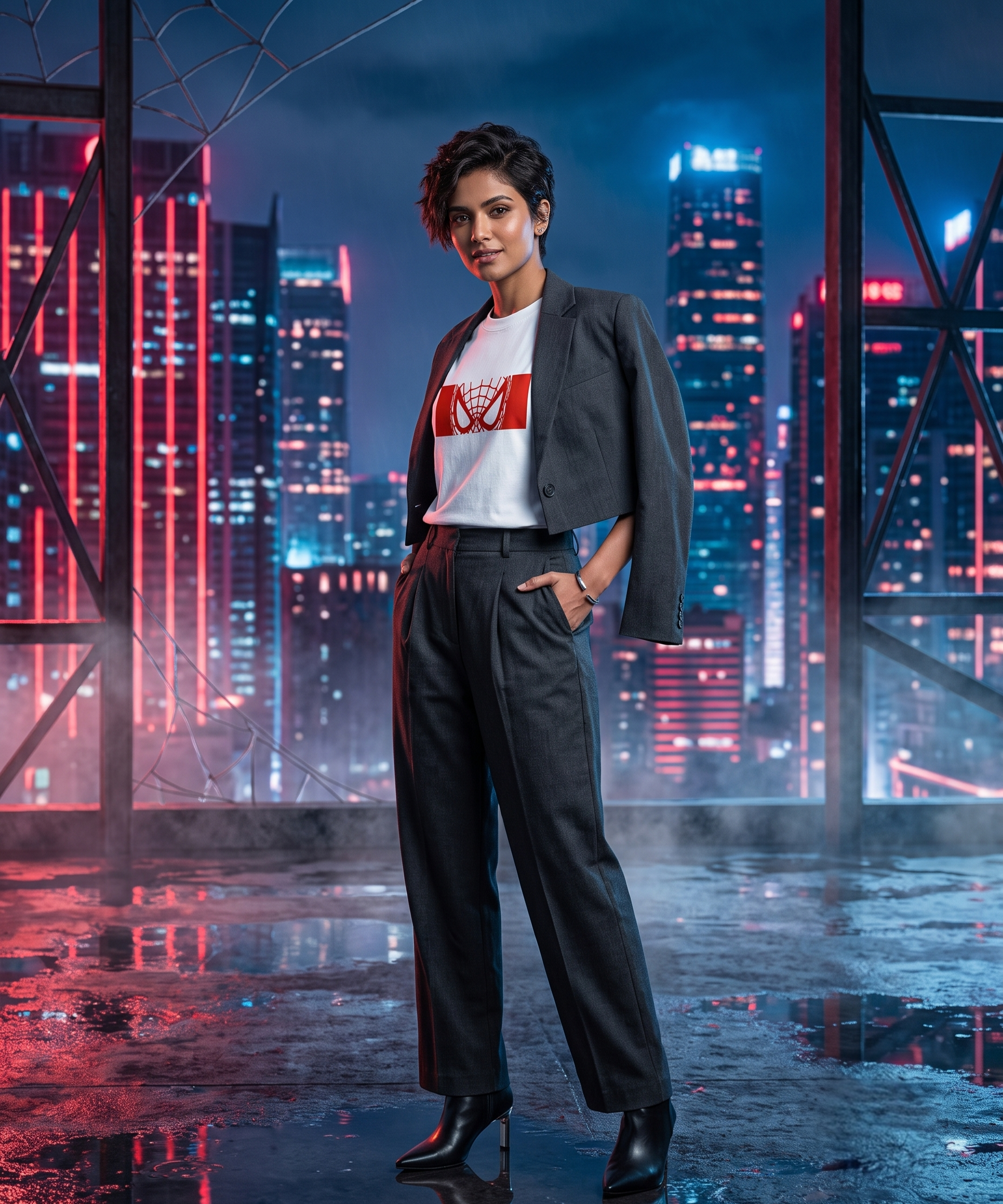 Silent Protector | Oversized Standard T-Shirt – Spidey Edition