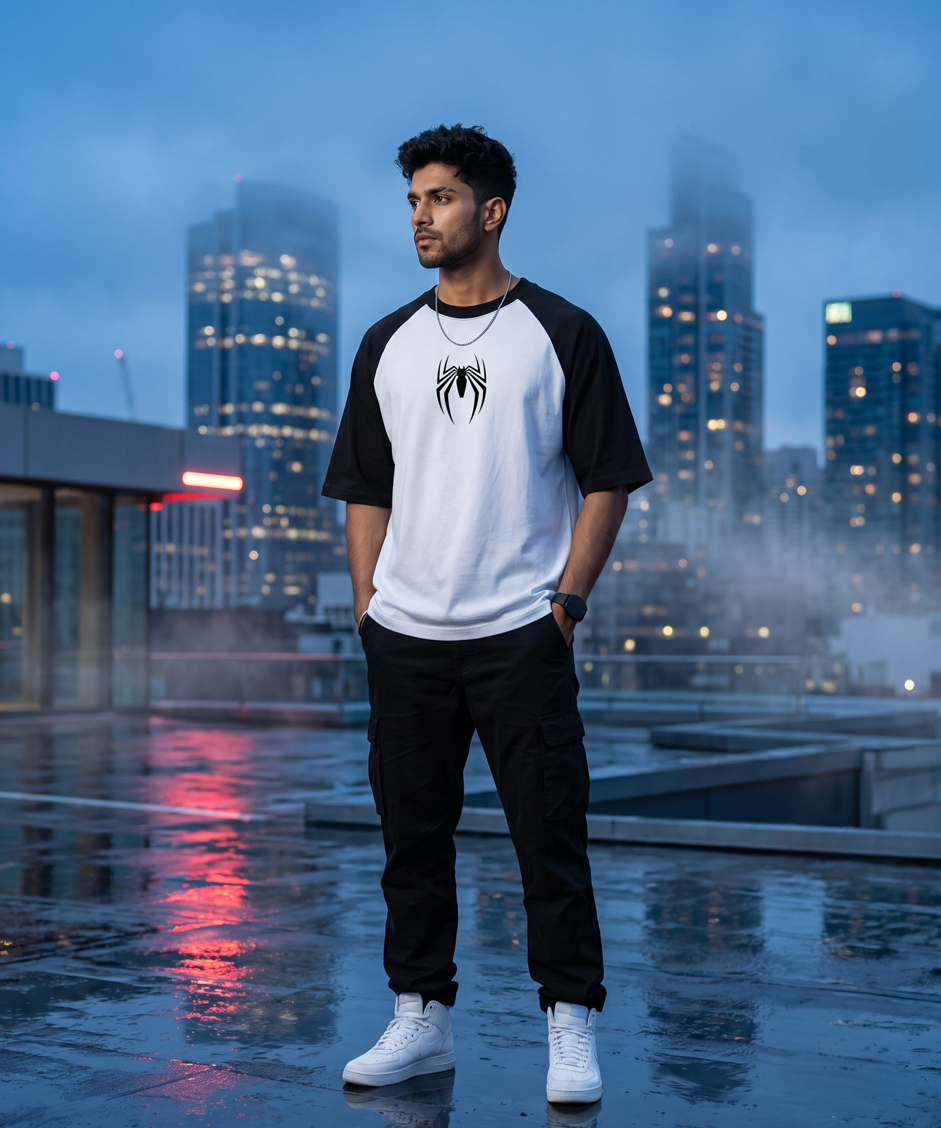 Web Emblem | Oversized Raglan – Spider Edition