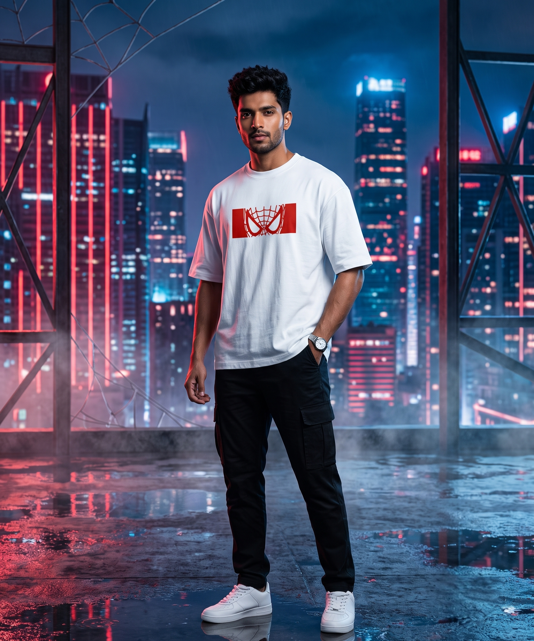 Silent Protector | Oversized Standard T-Shirt – Spidey Edition